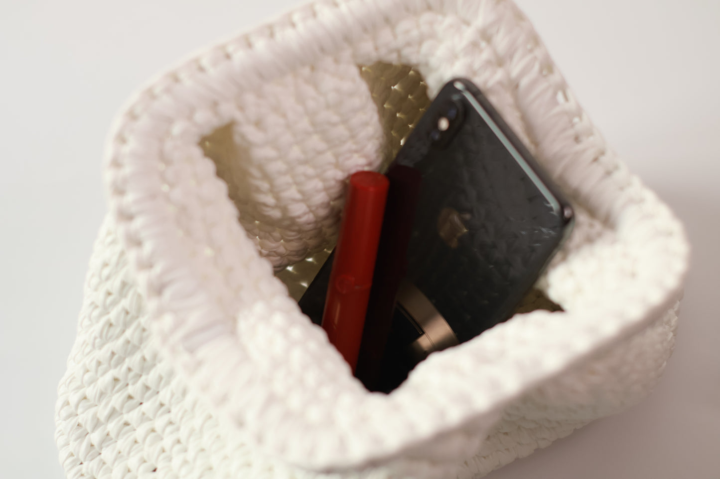 Handmade Cloud Crochet Clutch – Black Metallic Shine Evening Bag | Aunty Woven