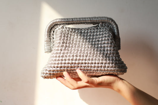 Mini Clutch silber – Tante